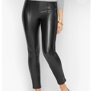 NWOT- Talbots Faux Leather Portland Pant
